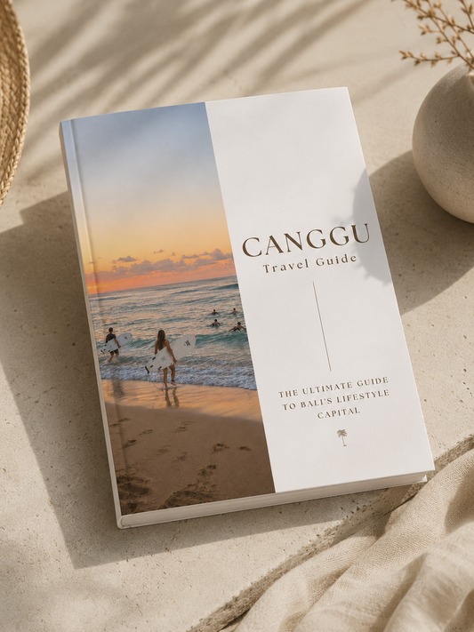 Canggu Reiseguide PDF Cover – VIE·VOY Reiseguide für Canggu, Bali