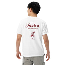 T-Shirt „Trocken. Wie mei Humor.“ – Farbe Ivory, Vorder- und Rückansicht