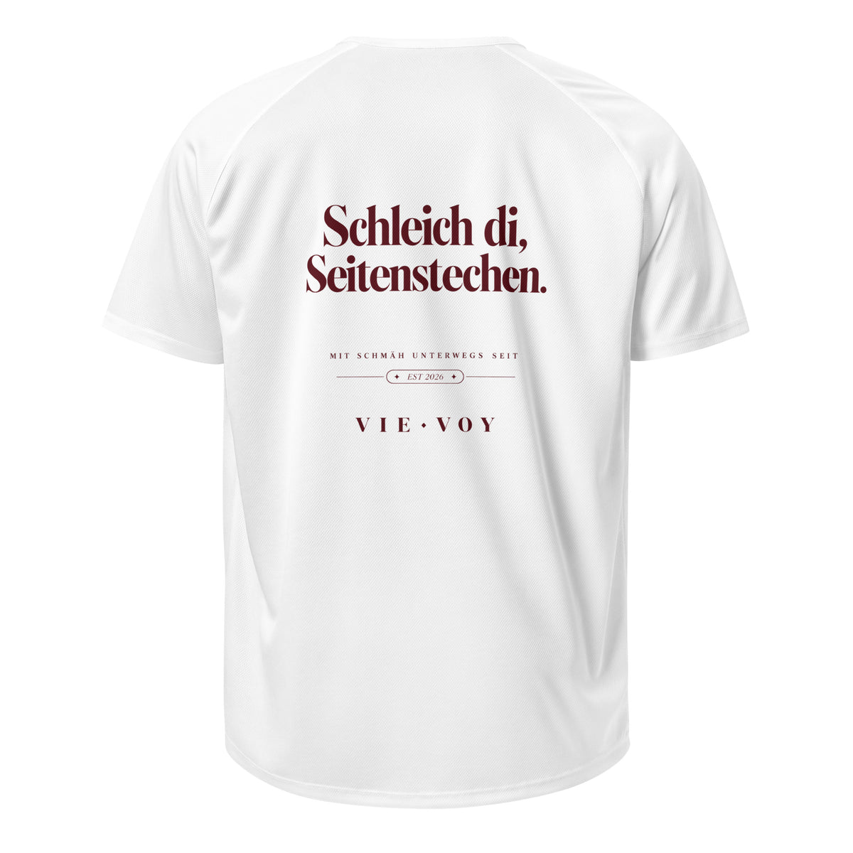T-Shirt „Schleich di, Seitenstechen.“ – Run Club Edition