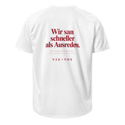 T-Shirt „Wir san schneller als Ausreden.“ – Run Club Edition